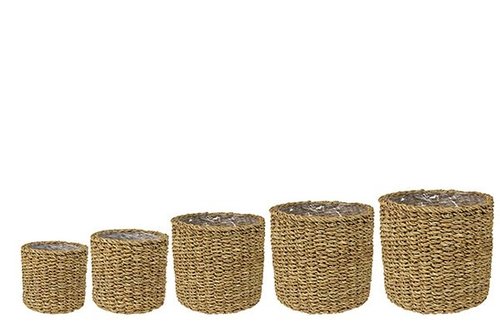Pot set van 5 Ido naturel D29 H26