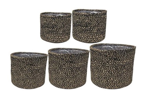 Pot set van 5 Maartje zwart D20 H18