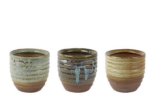 Pot Silke kleur D7 H7 3 assorti