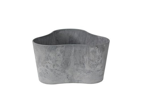 Pot triangle Claire grijs D20 H11