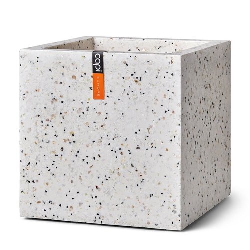 Pot vierkant 30x30x30 special ivoor