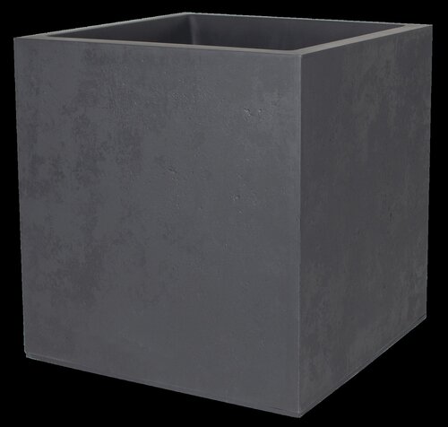 Pot vierkant Basalt - 49,5x49,5x49,5cm Antraciet - afbeelding 1