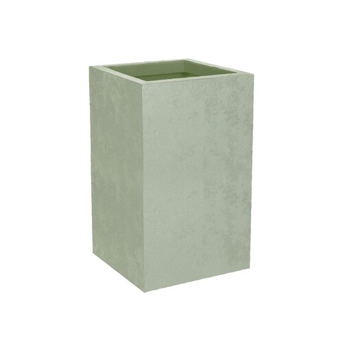 Pot vierkant Basalt Up - 29,5x29,5x49,5cm Amandelgroen - afbeelding 1