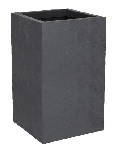 Pot vierkant Basalt Up - 29,5x29,5x49,5cm Antraciet - afbeelding 1