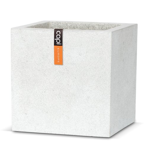 Pot Vierkant Lichtgrijs - 40 x 40 x 40 cm - afbeelding 1