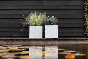 Pot Vierkant Lichtgrijs - 40 x 40 x 40 cm - afbeelding 2