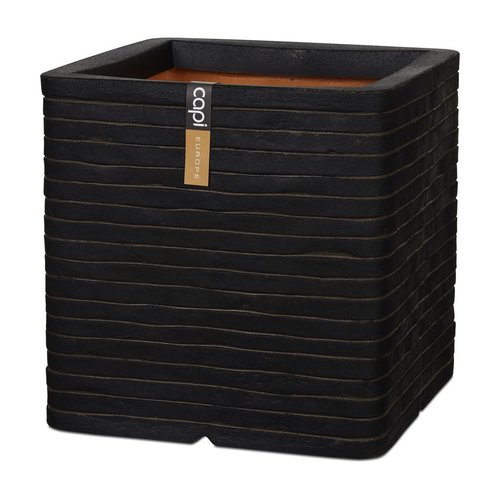 Pot vierkant Row NL 40x40x40 donkerbruin