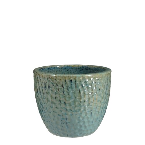 Pot Vulcano blauw D 29 x H 25 cm
