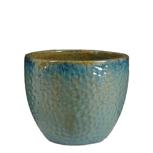 Pot Vulcano blauw D 46 x H 38 cm - afbeelding 1
