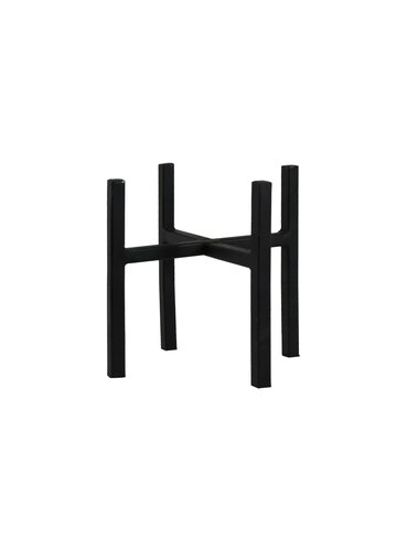 Potstandaard 4 poten D 16,5 x H 16 cm zwart