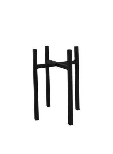 Potstandaard 4 poten D 16,5 x H 25 cm zwart