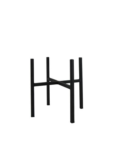 Potstandaard 4 poten D 24 x H 25 cm zwart