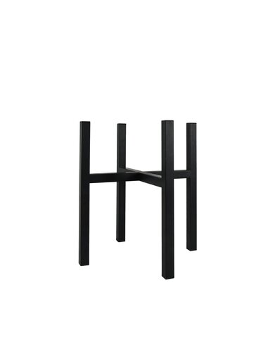 Potstandaard 4 poten D 38 x H 39,5 cm zwart