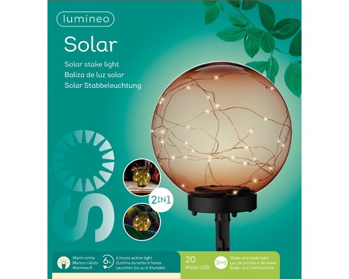 Lumineo Solar steker amber - afbeelding 4