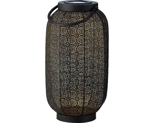 Lumineo Solar lantaarn zwart/goud - Ø 20 cm - afbeelding 1