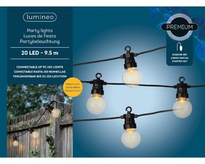 Lumineo LED partylight klassiek warm 20 lamps - 950 cm - afbeelding 4