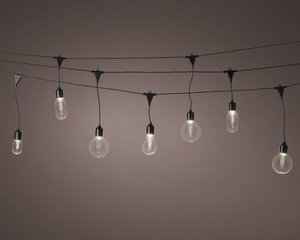Lumineo LED partylight klassiek warm 20 lamps - 950 cm - afbeelding 3