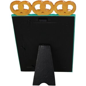 Fotolijst Pretzel Polyresin Turquoise - H 18 x B 13 cm - afbeelding 3