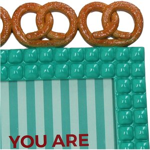 Fotolijst Pretzel Polyresin Turquoise - H 18 x B 13 cm - afbeelding 4