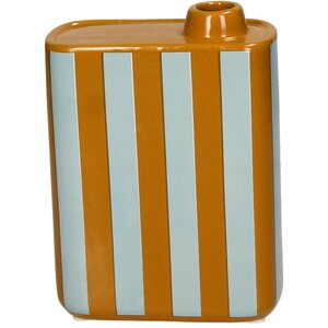 Vaas Olijfolie Strepen Aardewerk - H 17 x B 5,5 x L 13 cm - afbeelding 3