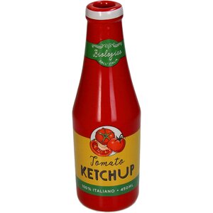 Vaas Ketchup Aardewerk Rood - H 21,5 x B 7 x L 7 cm - afbeelding 1