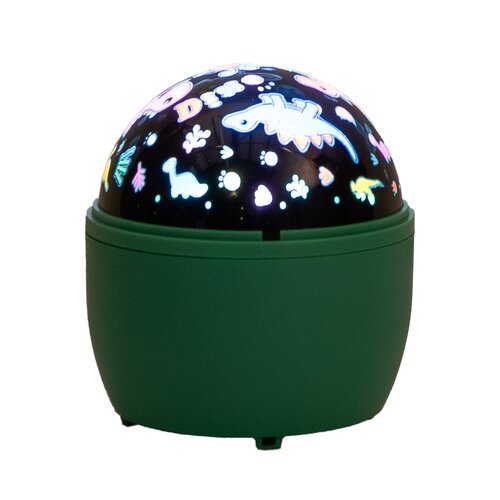 Projector dino's 13x11.5cm groen