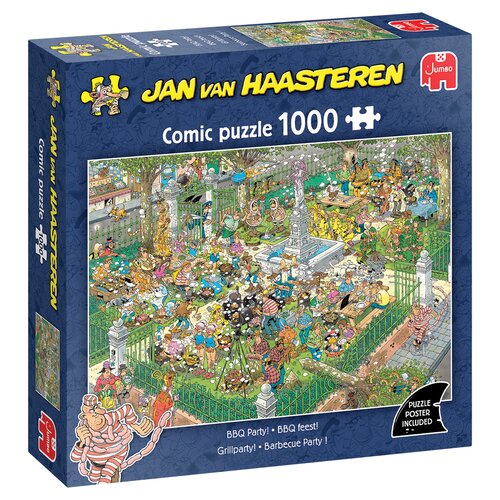 Puzzel Jan van Haasteren BBQ feest! - 1.000 st. - afbeelding 1
