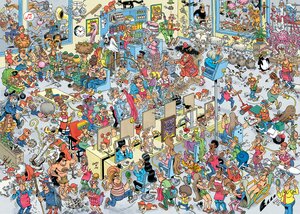 Puzzel Jan van Haasteren Bij de Kapper - 1.000 st. - afbeelding 2
