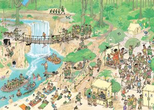 Puzzel Jan van Haasteren - De Jungletocht - 1.000 st. - afbeelding 2