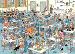 Puzzel Jan van Haasteren - De Kattenshow - 1.000 st. - afbeelding 2