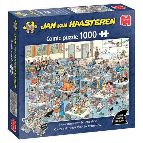 Puzzel Jan van Haasteren - De Kattenshow - 1.000 st. - afbeelding 1