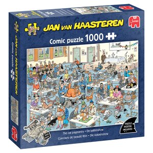Puzzel Jan van Haasteren - De Kattenshow - 1.000 st. - afbeelding 1