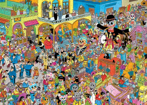 Puzzel Jan van Haasteren - Dia De Los Muertos - 1.000 st. - afbeelding 2