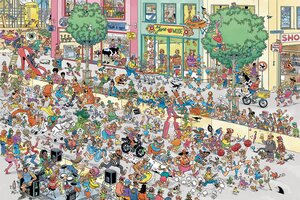 Puzzel Jan van Haasteren Een naaldhak te hoog - 1.500 st. - afbeelding 2