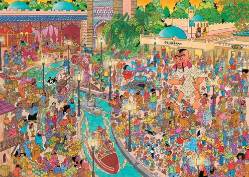 Puzzel Jan van Haasteren - Efteling Fata Morgana - 1.000 st. - afbeelding 2