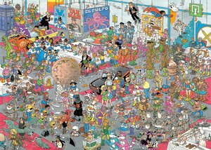 Puzzel Jan van Haasteren Geef ons de ruimte/Net als in de film - 2x1000 st. - afbeelding 3