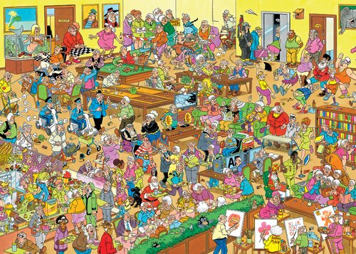Puzzel Jan van Haasteren - Het Bejaardentehuis - 1.000 st. - afbeelding 2