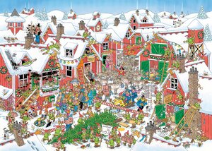 Puzzel Jan van Haasteren - Het Dorp Van De Kerstman - 1.000 st. - afbeelding 2
