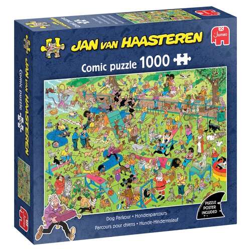 Puzzel Jan van Haasteren Hondenparcours - 1.000 st. - afbeelding 1