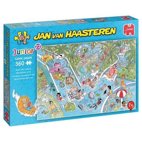Puzzel Jan van Haasteren Junior Waterglijbaan gekte - 360 st. - afbeelding 1
