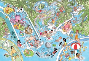 Puzzel Jan van Haasteren Junior Waterglijbaan gekte - 360 st. - afbeelding 2