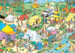 Puzzel Jan van Haasteren - Kamperen In Het Bos - 1.000 st. - afbeelding 2