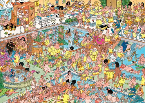 Puzzel Jan van Haasteren Op Hete Kolen - 1.000 st. - afbeelding 2