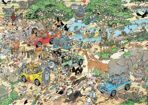 Puzzel Jan van Haasteren - Safari & Storm - 2x1000 st. - afbeelding 2