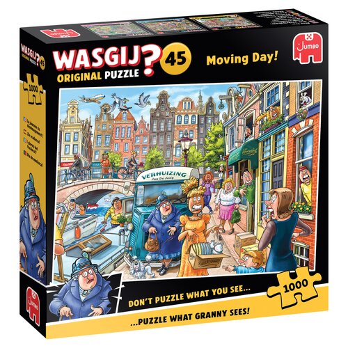 Puzzel Jan van Haasteren - Wasgij Original 45 - Verhuisdag! - 1.000 st. - afbeelding 1