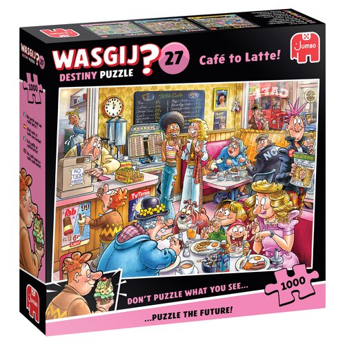 Puzzel Wasgij Destiny 27 - De Koffieshop! - 1.000 st. - afbeelding 1
