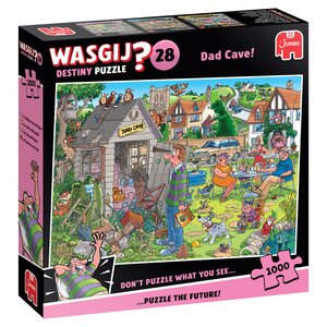 Puzzel Wasgij Destiny 28 - De Mancave Van Pa! - 1.000 st. - afbeelding 1