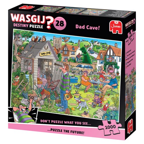 Puzzel Wasgij Destiny 28 - De Mancave Van Pa! - 1.000 st. - afbeelding 3