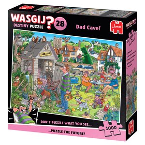 Puzzel Wasgij Destiny 28 - De Mancave Van Pa! - 1.000 st. - afbeelding 3