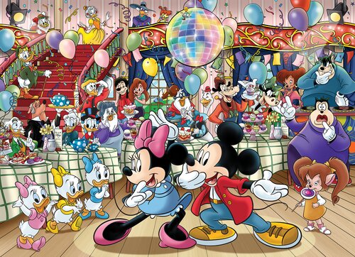 Puzzel Wasgij Disney Mickey's Party! 1000 6.24 - afbeelding 2